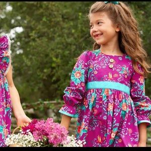 Eleanor Rose Plum Harvest Alice dress. Size 4-5